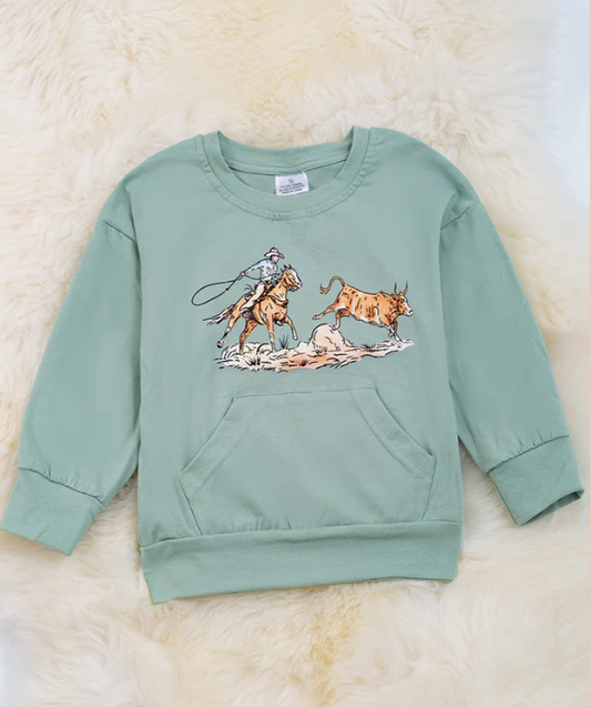 Dusty Mint Rodeo Sweatshirt